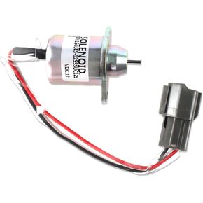 M810324 Fuel Shut Off Solenoid 12V for Yanmar Woodward Engine John Deere 4200 4300 4400 Stop Solenoid Valve Replacement Part 1503ES-12S5SUC12S 119233-77932 119233-77931