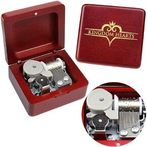 Sinzyo Music Box Vintage Musical Boxs Gift For Birthday Valentine's Day Christmas Day(Wine Red Box)