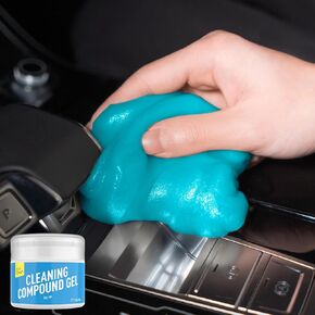 CLICK CLEAN Cleaning Gel for Car, 7oz Car Detailing Tools, Car Cleaning Putty Gel, Car Interior Cleaner Universal Dust Cleaner for Keyboard, Laptop, Car Air Vents (Bluebell)