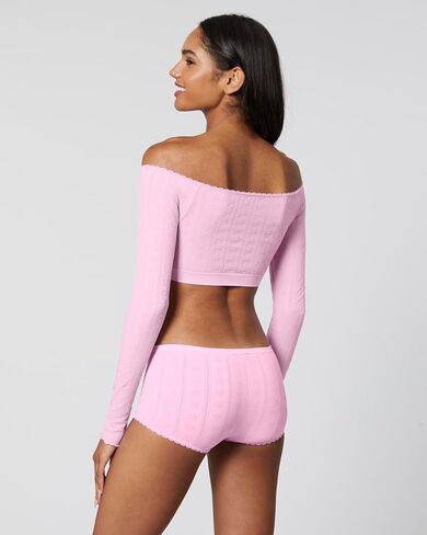 florence by mills Women's Seamless Pointelle Boy Short Panties in Saudi Arabia