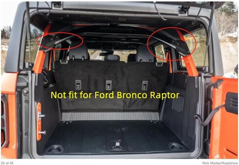 for Ford Bronco 2021-2024 Rear Trunk Modification Side Window Storage Basket Panel Storage Box Aluminum Alloy Car Accessories 2pcs (Only fit 4-Door Version) in Saudi Arabia