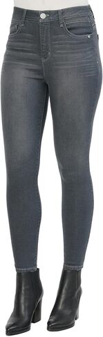 Democracy Women's Ab Solution High Rise Jean, Optic White Floral, 6 in Saudi Arabia