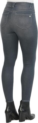 Democracy Women's Ab Solution High Rise Jean, Optic White Floral, 6 in Saudi Arabia