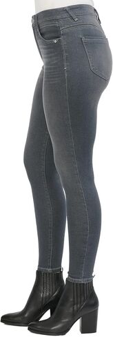 Democracy Women's Ab Solution High Rise Jean, Optic White Floral, 6 in Saudi Arabia