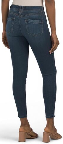 Democracy Women's Ab Solution High Rise Jean, Optic White Floral, 6 in Saudi Arabia