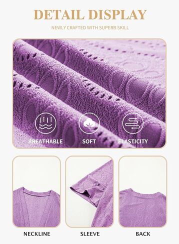 Eytino Plus Size Cardigan for Women Half Sleeve Knitted Jacquard Summer Kimono Cover up Tops(1X-5X) in Saudi Arabia