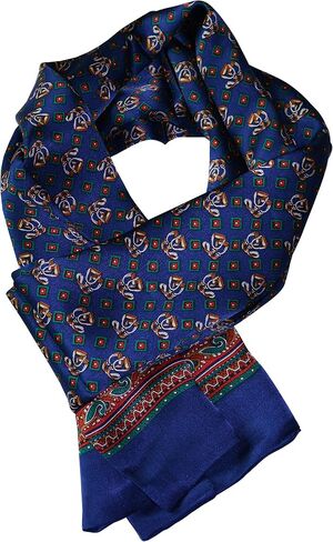 YSSP, 63" x 11" Man's 100 Pure silk scarf wrap Accessory neckwear gift in Kuwait