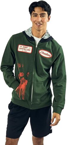 Bioworld Friday The 13th Jason Long Sleeve Men’s Green Cosplay Hoodie in Saudi Arabia