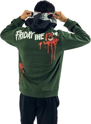 Bioworld Friday The 13th Jason Long Sleeve Men’s Green Cosplay Hoodie in Saudi Arabia