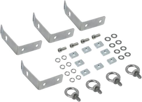 4PCS Load Stops Replacement T-Slot Truck Cross Bar Stainless Steel Compatible with Firewood Skis Snow Board Ladder Rooftop Racks Kayak roof Rack Accessories in Saudi Arabia