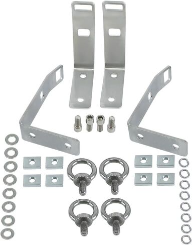 4PCS Load Stops Replacement T-Slot Truck Cross Bar Stainless Steel Compatible with Firewood Skis Snow Board Ladder Rooftop Racks Kayak roof Rack Accessories in Saudi Arabia