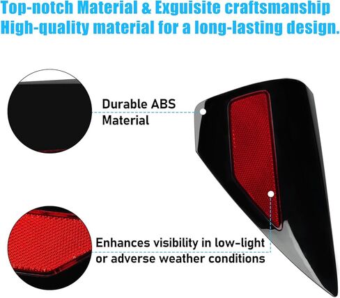 Jaronx Compatible with Tesla Charging Port Cover for Model 3 2017-2024 Model Y 2020-2024, Rear Left Side Taillight Charge Door Cover Reflector for Tesla, Charging Port Cover Replacement 1084854-99-J in Kuwait