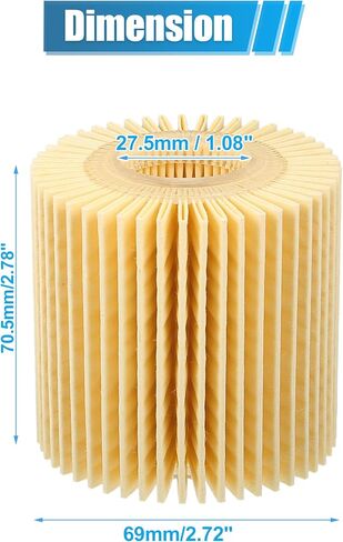 X AUTOHAUX استبدال فلتر زيت المحرك YZZA1 04152-YZZA 04152-31090 04152-YZZG1 فلتر وقود الزيت لتويوتا أفالون بجولة XLE 3.5L V6 - غاز 2022 in Saudi Arabia