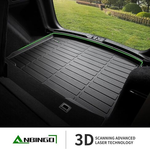 سجادات أرضية ANBINGO وبطانة شحن لسيارة Toyota 4Runner 2013-2025 (تناسب فقط 7 مقاعد)، سجادات أرضية 4Runner مناسبة لجميع الأحوال الجوية، الصف الأول والثاني والخلفي، مجموعة كاملة من 4 ملحقات باللون الأسود in Kuwait