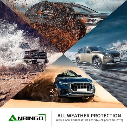 سجادات أرضية ANBINGO وبطانة شحن لسيارة Toyota 4Runner 2013-2025 (تناسب فقط 7 مقاعد)، سجادات أرضية 4Runner مناسبة لجميع الأحوال الجوية، الصف الأول والثاني والخلفي، مجموعة كاملة من 4 ملحقات باللون الأسود in Kuwait