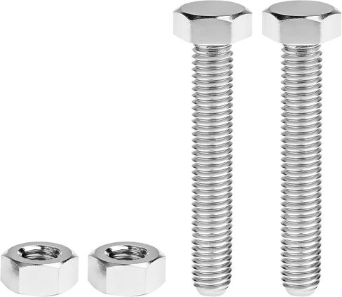 مسمار ضبط سلسلة سبائك التيتانيوم للدراجات النارية زوج واحد M8x1.25mm صواميل ومسامير موتوكروس (لون التيتانيوم العادي، مع صواميل رأس شفة) in Saudi Arabia