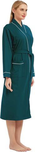 100% Cotton Robes for Women Long Sleeve Lightweight Soft Knit Womens Bathrobe in Saudi Arabia