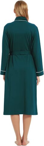 100% Cotton Robes for Women Long Sleeve Lightweight Soft Knit Womens Bathrobe in Saudi Arabia