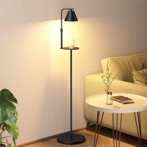 Adjustable Floor Lamp Candle Warmer Lamp, Electric Candle Lamp Warmer with Timer, Diammable Wax Melt Warmer with 2 Halogen Bulbs for Women House Warming Gift New Home Decor in Kuwait