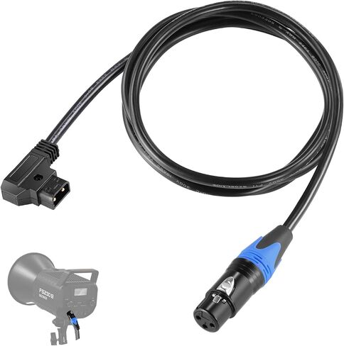 Neewer 6ft/1.8m D-Tap Male to 4 Pin XLR Female Power Cable PL60C Continuous LED Video Light, NC011 in Saudi Arabia