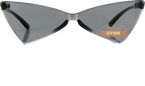 OLIN Triangle Thick Rimless Sunglasses One Piece Colored Transparent glasses For Women and Men in Kuwait