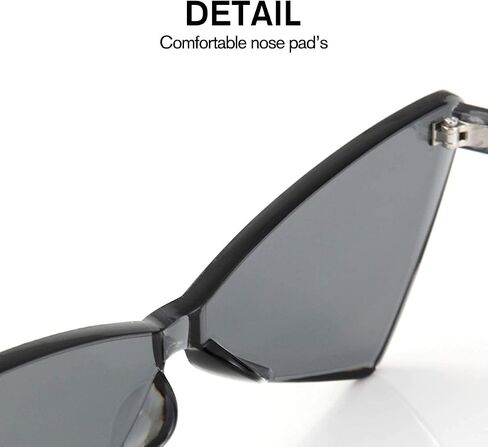 OLIN Triangle Thick Rimless Sunglasses One Piece Colored Transparent glasses For Women and Men in Kuwait
