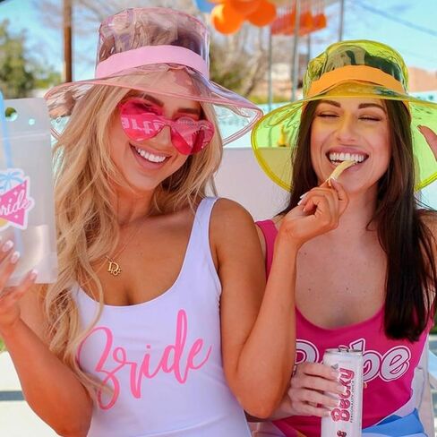 SUNOVELTIES 18 Heart Shape Rimless Sunglasses Transparent Candy Color Party Glasses Colored Eyewear for Women in Kuwait