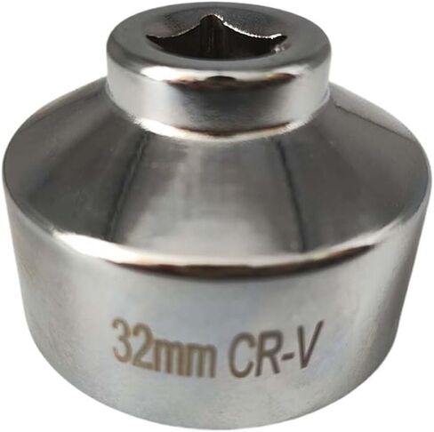 27mm Oil Filter Wrench, 3/8" Drive Socket Wrench, 6 Point Oil Filter Removal Tool, Chrome Vanadium Steel Wrench for Mercedes, Mini, Volvo, Audi, Porsche (27 mm) in Saudi Arabia