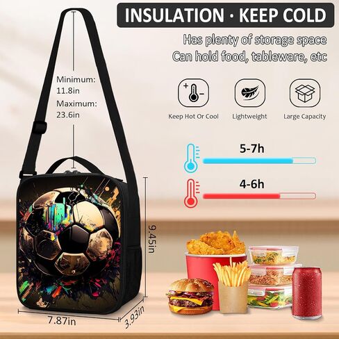 School Backpack For Boys - 4pcs Soccer s Boys Backpack With Lunch Box And Pencil Case For Kids Children Teens Elementary Middle School - Boys Backpacks Ages 6-18，17″ Sports Bookbag Travel Back Pack in Kuwait
