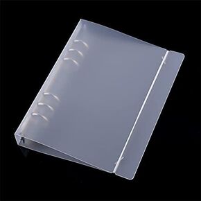 CYFUN DESIGN A5 6 Ring Binder Coveder with Snap Closure Button Storage Book Cover for 6 Hole Planner Pages Refill Insert Die Storage Book Binder