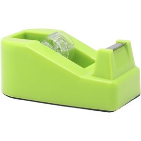 SHOIKOM Stylish and Sharp Desktop Tape Dispenser Cute Office Tape Dispenser for Desk - Non-Skid Base, Macaron Pink