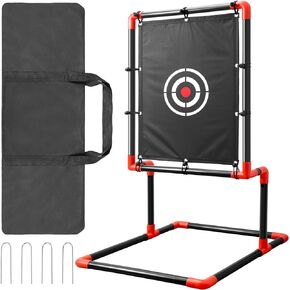 Strike Zone Target for Blitz Ball - Portable Strike Zone for Plastic Balls, 48" H X 20.2" W Adjustable Height with Stable Ground Hook, Softball Pitching Training Aids Equipment