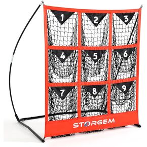 Storgem Baseball and Softball Net,Pitching Target Baseball Net with 9 Pocket,Pitching Strike Zone Target Net with Carry Bag in Kuwait