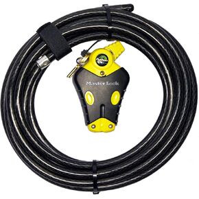 Master Lock - Two 6 ft Python Adjustable Cable Locks Keyed Alike, 8413KACBL-66