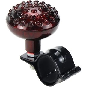 Modengzhe 2.2-Inch Steering Wheel Spinner Knob with 1.2-Inch Metal Clamping Ring for Trucks Buses Large Vehicles (Lattice Pattern ABS Head) in Saudi Arabia