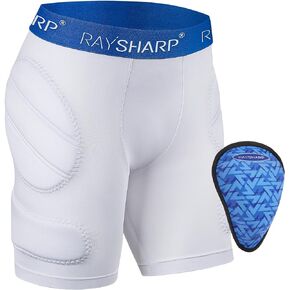 Boys Youth Padded Sliding Shorts with Soft Protective Athletic Cup for Baseball Football Lacrosse