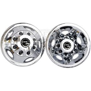 LANCERGEARS 17" ABS Chrome Plated Wheel Simulator Set for Chevy GMC Silverado 3500 2011~Newer