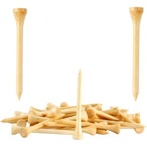 280 Pcs Professional Bamboo Golf Tees 2-3/4 Inch or 3-1/4 Inch - Stronger Than Wooden Golf Tee Biodegradable & Less Friction