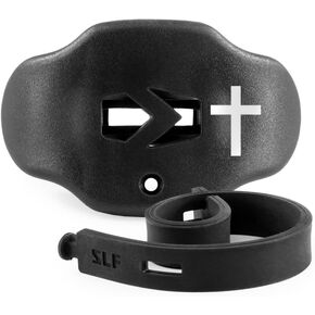 SLEEFS Football Mouth Guard - Lip/Mouthguard with Helmet Strap - Lip/Teeth Protector Mouthpiece - No Boil - for Youth/Adults, Maximum Air Flow, for All Sports - Cross Black