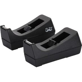 Mr. Pen- Tape Dispenser, Pack of 2, Tape Dispenser Desk, Office Supplies, Desk Supplies, Tape Holder, Tape Dispensers, Black Tape Dispenser, Desktop Tape Dispenser, Tape Desk Dispenser, Organier