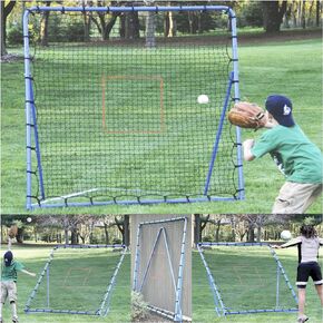 Multi-Sport Folding Rebounder Net, 6 x 6-Feet, (Color may vary)