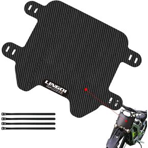 LINGQI Racing Carbon Fiber Front Number Plate for SURRON Light Bee X, Modification Upgrade Accessories for SUR Ron Light Bee Electric Bike
