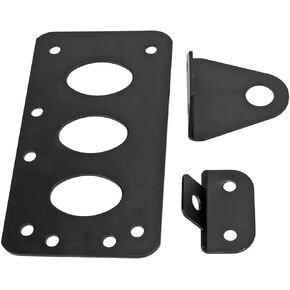 Side Mount Tag License Plate Bracket Motorcycle Universal Motorcycle Tail Light Bracket Black