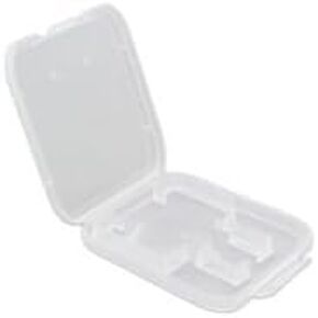10 Pack of Clear Plastic SD/SDHC/SDXC/MicroSD/MicroSDHC/MicroSDXC Memory Card Case Holder for SanDisk/Kingston/Transcend/Samsung Memory Card (Plastic Case Only, Memory Card Not Included)