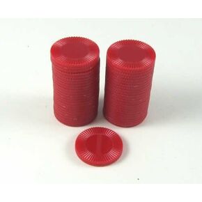 Red Mini Poker Chip 7/8in Tube of 50ea by Koplow Games