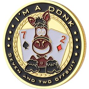 LuluCircle Poker Guard، أوزان للبوكر، هدايا البوكر للرجال، واقي بطاقة البوكر، ملحقات البوكر، مقتنيات العملات المعدنية، عملات رقائق البوكر مع حافظة بلاستيكية