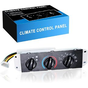 55037473AB Wrangler Front Climate Control Panel Module, Air Conditioner Control Switch Fits for:-Jeep Wrangler TJ 1999 2000 2001 2002 2003 2004, Replacement HS-373 HS373 SM2107 (1 Pack)