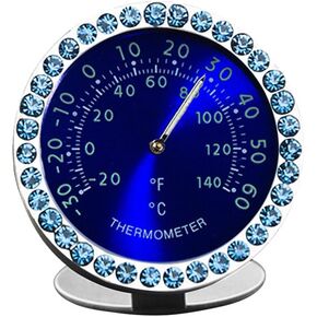 Car Dashboard Thermometer - Mini Vehicle Thermometer Decoration Air Vent Cilp