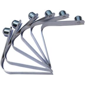 Kayak Paddle Push Button Tent Pole Push Button Spring Awning Pole Spring Clips Single Solid pin Stainless 6pcs