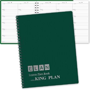 6 Period EXTRA Large Teacher Lesson Plan; Days Horizontally Across the Top (King Plan)